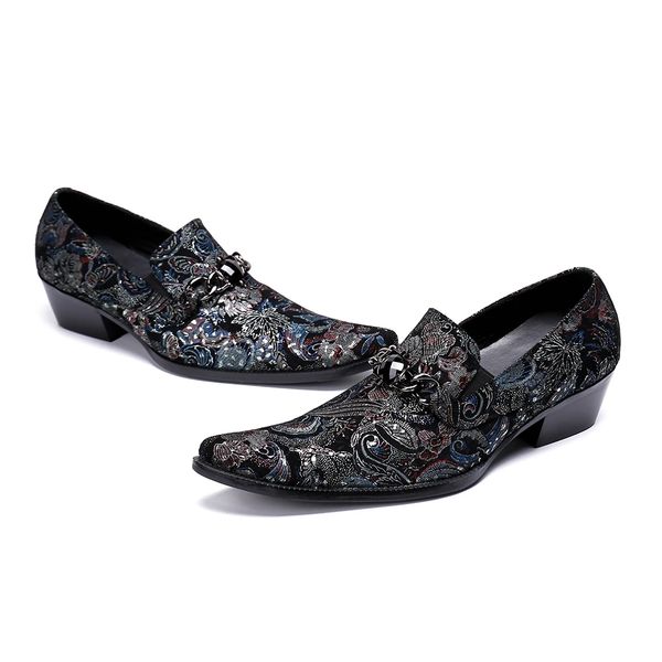 fashion printing pointed toe prom shoes british style increase height luxury evening shoes classic man leather banquet shoes, Black
fashion printing pointed toe prom shoes british style increase height luxury evening shoes classic man leather banquet shoes, Black