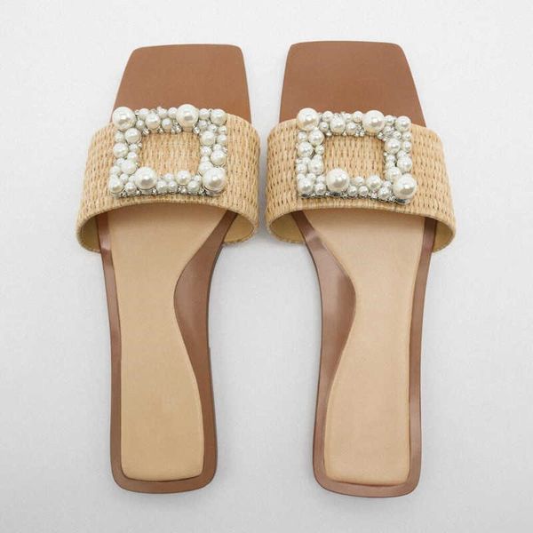 sandals women flat with wide woven strap autumn front pearl slippers woman squared toe beach slides 230406, Black
sandals women flat with wide woven strap autumn front pearl slippers woman squared toe beach slides 230406, Black