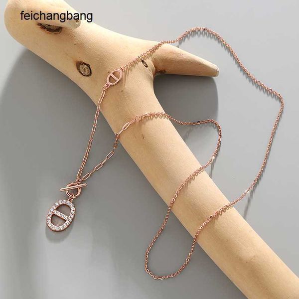 h ermes designer necklace 0126 korean version of ins niche design pig nose zircon ot buckle texture s925 sterling silver necklace clavicle c, Black
h ermes designer necklace 0126 korean version of ins niche design pig nose zircon ot buckle texture s925 sterling silver necklace clavicle c, Black
