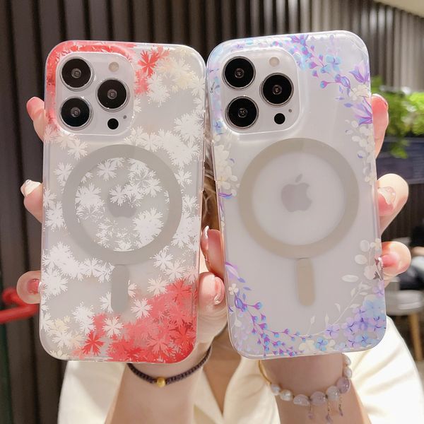 cute flowers for magsafe magnetic wireless charging case for iphone 14 13 12 11pro max shockproof matte hard acrylic clear cover
cute flowers for magsafe magnetic wireless charging case for iphone 14 13 12 11pro max shockproof matte hard acrylic clear cover
