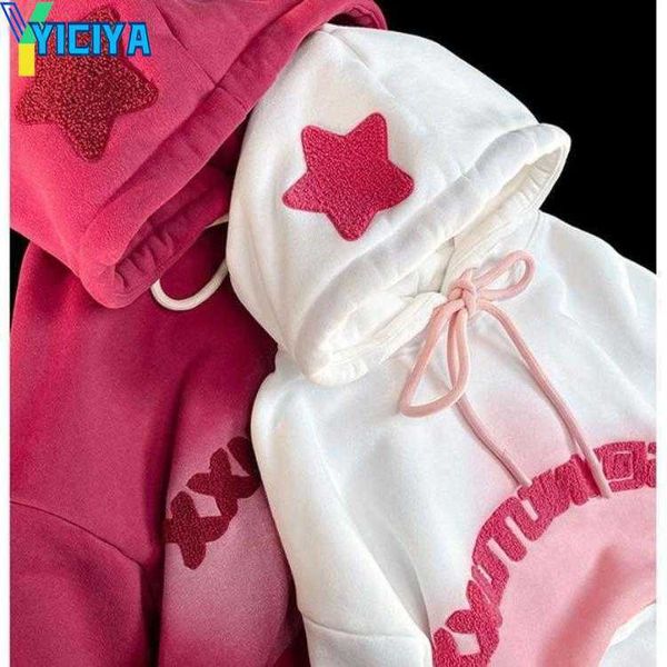 yiciya women's hoodies kosahiki gradient color women star embroidery harajuku sweatshirts korean fashion pullover y2k jacket sudaderas, Black
yiciya women's hoodies kosahiki gradient color women star embroidery harajuku sweatshirts korean fashion pullover y2k jacket sudaderas, Black