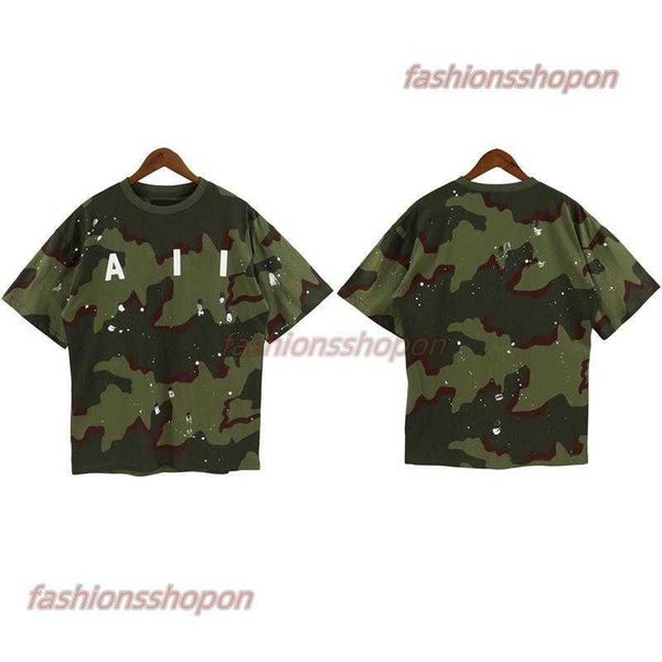 aa 2023 spring and summer new men's t-shirt camouflage crewneck short sleeve men's and women's loose tide brand hand-painted, White;black
aa 2023 spring and summer new men's t-shirt camouflage crewneck short sleeve men's and women's loose tide brand hand-painted, White;black