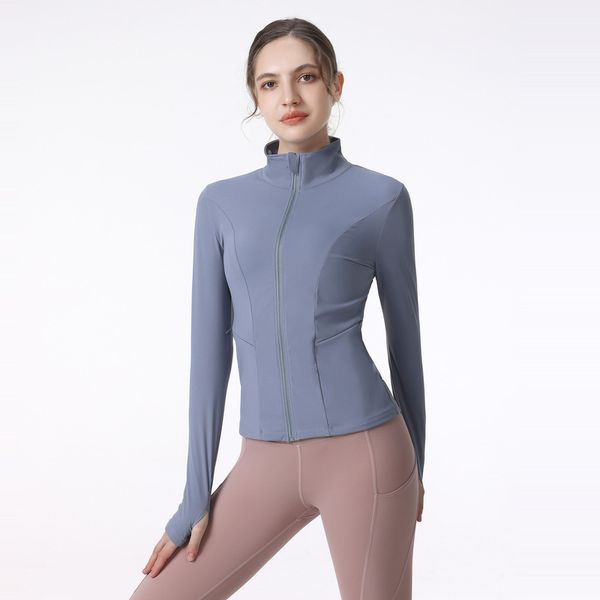 ll women yoga jacket long sleeves outfit solid color back zipper gym jackets shaping waist tight fitness jogger outfit sportswear for lady l
ll women yoga jacket long sleeves outfit solid color back zipper gym jackets shaping waist tight fitness jogger outfit sportswear for lady l