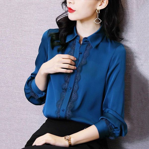 women's blouses shirts spring solid button up silk blouse women long sleeve blue satin blouse shirt plus size women office lady white s
women's blouses shirts spring solid button up silk blouse women long sleeve blue satin blouse shirt plus size women office lady white s