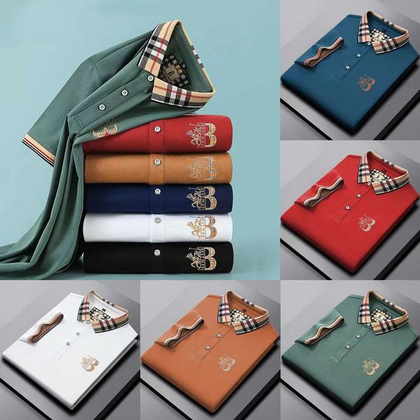 cotton high end sleeved embroidered short polo shirt men s t shirt korean fashion clothing summer luxury asian size m xl xxl xxxl gjl7, White;black
cotton high end sleeved embroidered short polo shirt men s t shirt korean fashion clothing summer luxury asian size m xl xxl xxxl gjl7, White;black