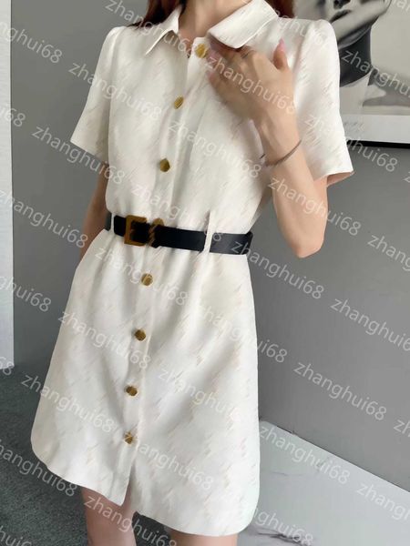 23ss womens designer clothing women dresses summer dress gold silk alphabet jacquard logo lapel belt dress womens clothing, Black;gray
23ss womens designer clothing women dresses summer dress gold silk alphabet jacquard logo lapel belt dress womens clothing, Black;gray