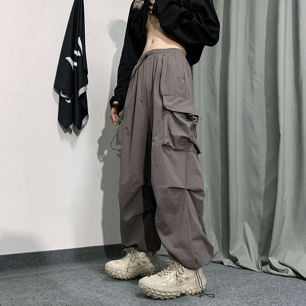 men's pants fashion elastic waist solid oversize men cargo tracksuit pants y2k side pocket straight casual women baggy long trousers 23, Black
men's pants fashion elastic waist solid oversize men cargo tracksuit pants y2k side pocket straight casual women baggy long trousers 23, Black