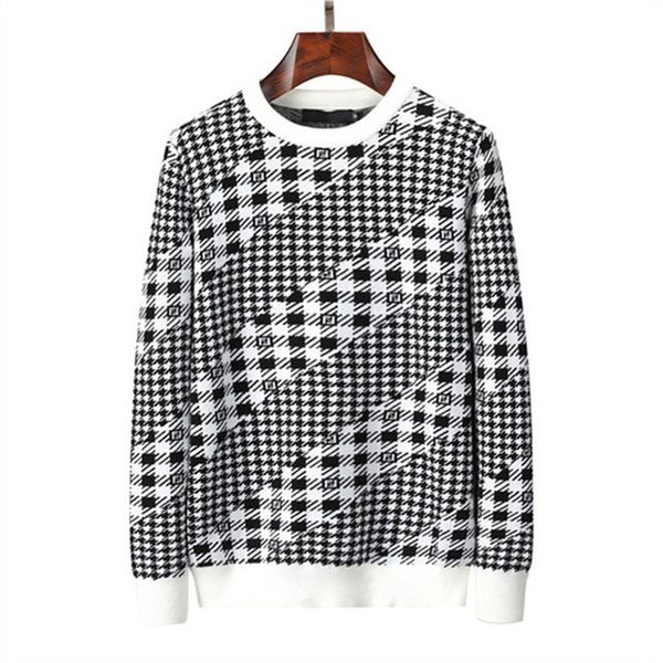 european autumn and winter male designer crewneck sweater geometric letters long-sleeved business casual trend light luxury warm sweater siz, White;black
european autumn and winter male designer crewneck sweater geometric letters long-sleeved business casual trend light luxury warm sweater siz, White;black