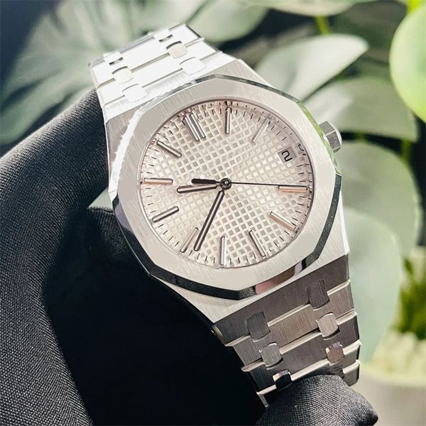 fashion watch mens royal plated gold watch oak automatic movement black white texture dial classical orologio 15400st luxury designer watch, Slivery;brown
fashion watch mens royal plated gold watch oak automatic movement black white texture dial classical orologio 15400st luxury designer watch, Slivery;brown