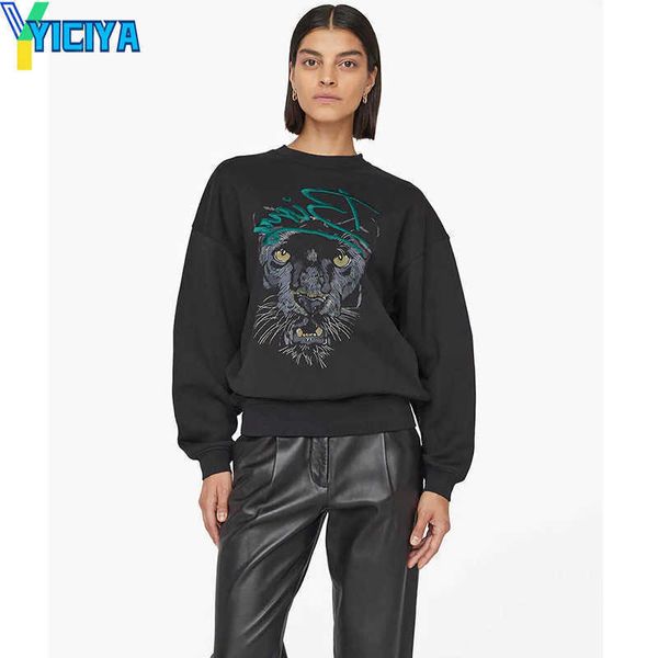 yiciya anine bing women designer sweatshirt print letter embroidery sweater brushed cotton round neck fashion pullover hoodie, Black
yiciya anine bing women designer sweatshirt print letter embroidery sweater brushed cotton round neck fashion pullover hoodie, Black