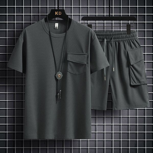 mens tracksuits mens summer fashion two piece set casual tshirt and shorts set mens sports suit fashion short sleeve tracksuit size m4xl 230, Gray
mens tracksuits mens summer fashion two piece set casual tshirt and shorts set mens sports suit fashion short sleeve tracksuit size m4xl 230, Gray