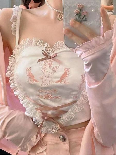 women's tanks camis anime harajuku kawaii bustier tank women pink lolita corset indie aesthetic alternative korean fashion casual cloth, White
women's tanks camis anime harajuku kawaii bustier tank women pink lolita corset indie aesthetic alternative korean fashion casual cloth, White