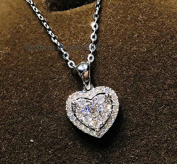 925 sterling silver plated heart crystal chain pendant necklace womens ladies jewellery
925 sterling silver plated heart crystal chain pendant necklace womens ladies jewellery
