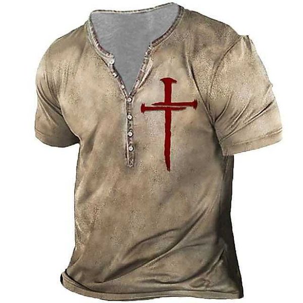 rukas shirt henry t-shirt templar knight cross henry black khaki 3d print large size outdoor casual short sleeve button print garment, White;black
rukas shirt henry t-shirt templar knight cross henry black khaki 3d print large size outdoor casual short sleeve button print garment, White;black