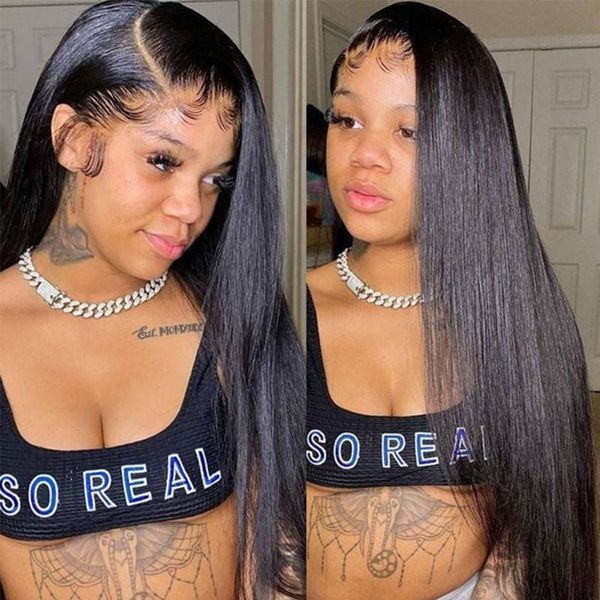 straight lace front wig 13x4 hd lace frontal preplucked high density wigs for women brazilian straight human hair wig, Black;brown
straight lace front wig 13x4 hd lace frontal preplucked high density wigs for women brazilian straight human hair wig, Black;brown