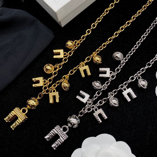 luxury designer letter ball pendant necklace womens 18k gold 925 silver necklace jewellry accessories
luxury designer letter ball pendant necklace womens 18k gold 925 silver necklace jewellry accessories