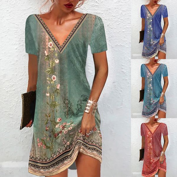 casual dresses vintage style ethnic women's summer v neck floral print dress casual loose fit short sleeve comfortable elegant beach dr, Black;gray
casual dresses vintage style ethnic women's summer v neck floral print dress casual loose fit short sleeve comfortable elegant beach dr, Black;gray