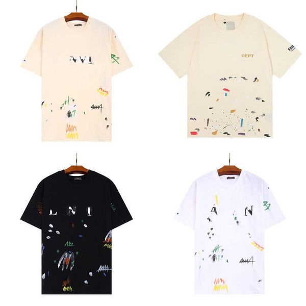 gal lavin mens designer t shirt casual man womens tees hand-painted ink splash graffiti letters loose short-sleeved round neck clothes cje2, White;black
gal lavin mens designer t shirt casual man womens tees hand-painted ink splash graffiti letters loose short-sleeved round neck clothes cje2, White;black
