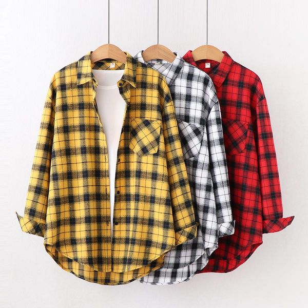 shirts loose casual style women's yellow red plaid shirt 2022 new womens large size long sleeve shirts boutique clothing, White
shirts loose casual style women's yellow red plaid shirt 2022 new womens large size long sleeve shirts boutique clothing, White
