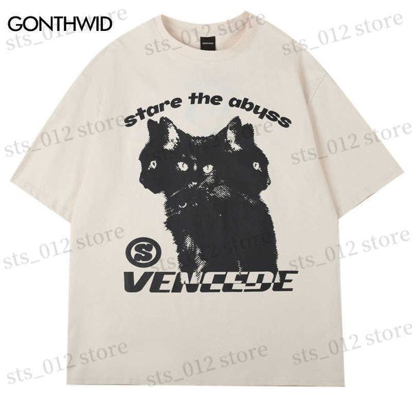 men's t-shirts men hip hop t-shirt y2k streetwear cat print punk gothic tshirt harajuku casual loose cotton tee shirts summer short sle, White;black
men's t-shirts men hip hop t-shirt y2k streetwear cat print punk gothic tshirt harajuku casual loose cotton tee shirts summer short sle, White;black