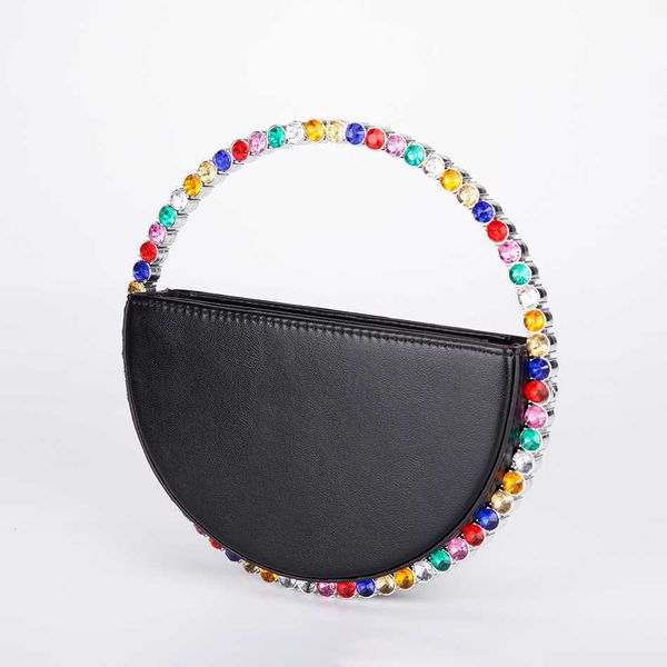 totes colour diamond circular evening bag women new round handle rhinestone dinner clutch purse ladies half moon handbag fashion 230509
totes colour diamond circular evening bag women new round handle rhinestone dinner clutch purse ladies half moon handbag fashion 230509