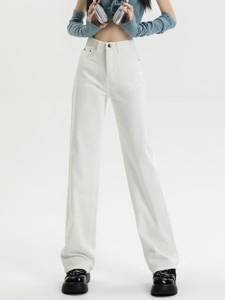women's jeans shijiazhuang white wide leg straight jeans suitable for female boyfriends pockets fulllength denim pants high waist jeans, Blue
women's jeans shijiazhuang white wide leg straight jeans suitable for female boyfriends pockets fulllength denim pants high waist jeans, Blue
