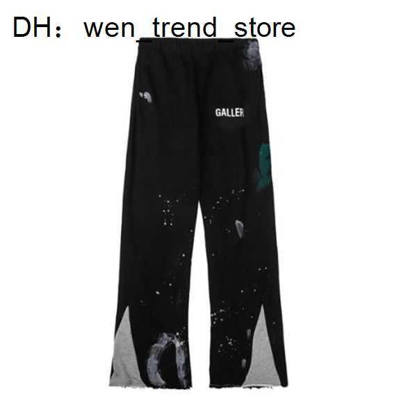 men pants galleries sweatpants depts speckled letter print men's women's couple loose versatile casual straight 4 pit1, Black
men pants galleries sweatpants depts speckled letter print men's women's couple loose versatile casual straight 4 pit1, Black
