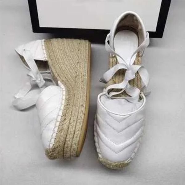 new summer designer women wedge platform sandals espadrille shoes real leather ankle lace-up matelasse espadrille ladies high heel shoes, Black
new summer designer women wedge platform sandals espadrille shoes real leather ankle lace-up matelasse espadrille ladies high heel shoes, Black