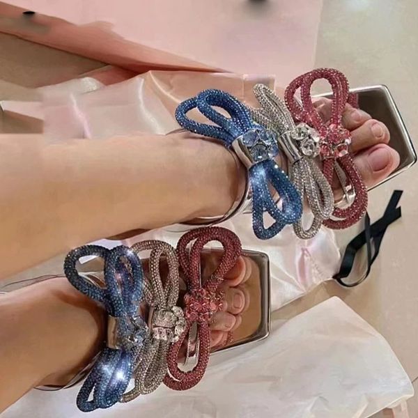 sequined crystal bowknot women sandals comfortable triangle heeled summer mules slides fashion high heels female sandal, Black
sequined crystal bowknot women sandals comfortable triangle heeled summer mules slides fashion high heels female sandal, Black