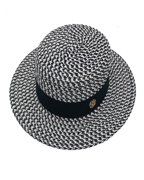 highgrade summer black white plaid wide brim flat boater hat spring women grass braid sun hat party wedding formal cap6506916, Blue;gray
highgrade summer black white plaid wide brim flat boater hat spring women grass braid sun hat party wedding formal cap6506916, Blue;gray