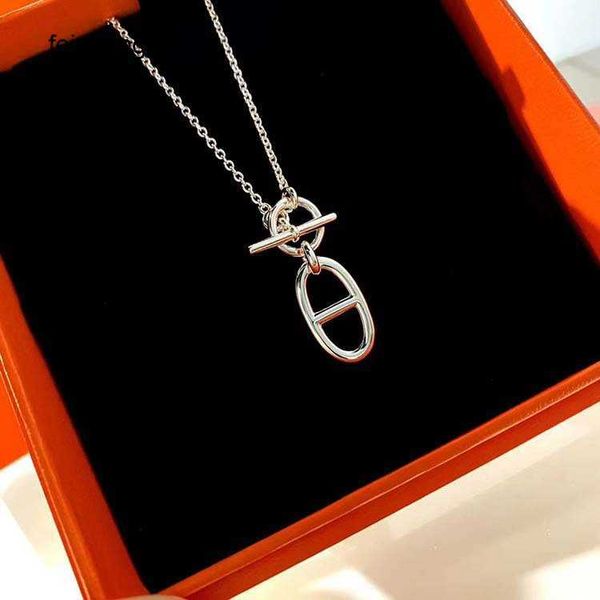 whole h ermes designer necklace 925 sterling silver women s exquisite and simple smooth pig nose pendant fashion versatile ins plain collar, Black
whole h ermes designer necklace 925 sterling silver women s exquisite and simple smooth pig nose pendant fashion versatile ins plain collar, Black