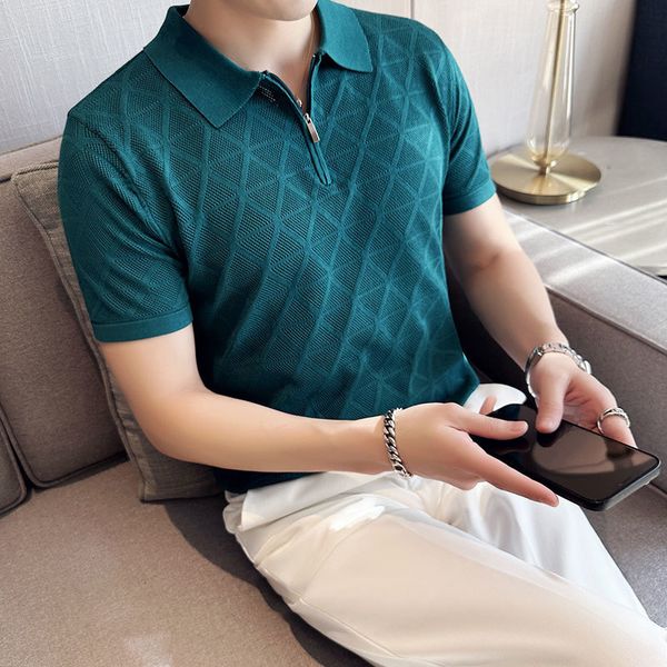 men's polos korean style men's summer casual knitted polo shirts/male slim fit fashion zipper design hollow out polo shirts s-3xl, White;black
men's polos korean style men's summer casual knitted polo shirts/male slim fit fashion zipper design hollow out polo shirts s-3xl, White;black