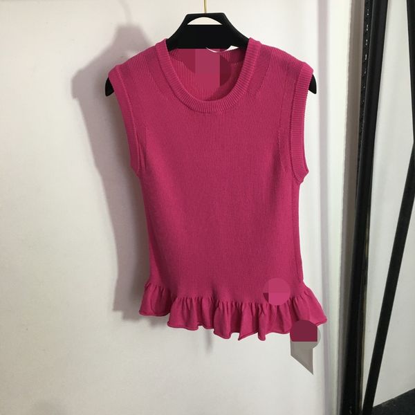 501 l 2023 milan runway women's sweaters summer brand same style sweater sleeveless crew neck white pink black quality womens meiyi2023, White;black
501 l 2023 milan runway women's sweaters summer brand same style sweater sleeveless crew neck white pink black quality womens meiyi2023, White;black