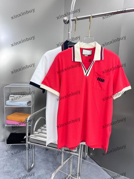 xinxinbuy men designer tee t shirt 23ss letter embroidery jacquard pocket short sleeve cotton women red white s-xl, Black;brown
xinxinbuy men designer tee t shirt 23ss letter embroidery jacquard pocket short sleeve cotton women red white s-xl, Black;brown