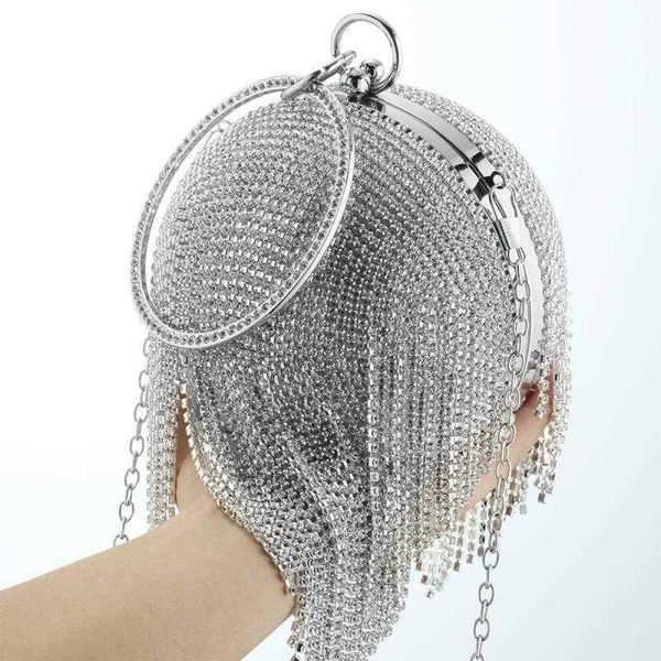 evening bags women round ball crystal clutch purse tassel wedding party hand rhinestones crossbody shoulder handbag 230427
evening bags women round ball crystal clutch purse tassel wedding party hand rhinestones crossbody shoulder handbag 230427