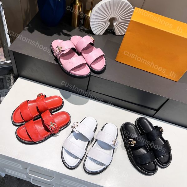 designer slippers bom dia sandals flat mules women shoes embossed flat sandals luxury rubber slipper metallic leather slides buckle thick mu, Black
designer slippers bom dia sandals flat mules women shoes embossed flat sandals luxury rubber slipper metallic leather slides buckle thick mu, Black