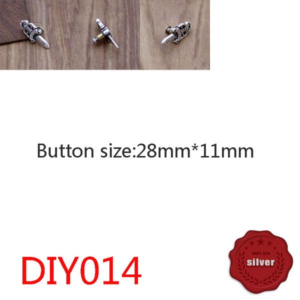 diy014 s925 sterling silver button jeans button hip hop sword fashion jewelry decoration button wallet leather retro decoration
diy014 s925 sterling silver button jeans button hip hop sword fashion jewelry decoration button wallet leather retro decoration