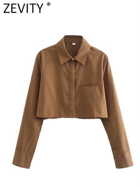 shirts zevity women fashion 5 solid color single pocket short blouse office lady long sleeve shirt business blusa chic crop ls2609, White
shirts zevity women fashion 5 solid color single pocket short blouse office lady long sleeve shirt business blusa chic crop ls2609, White