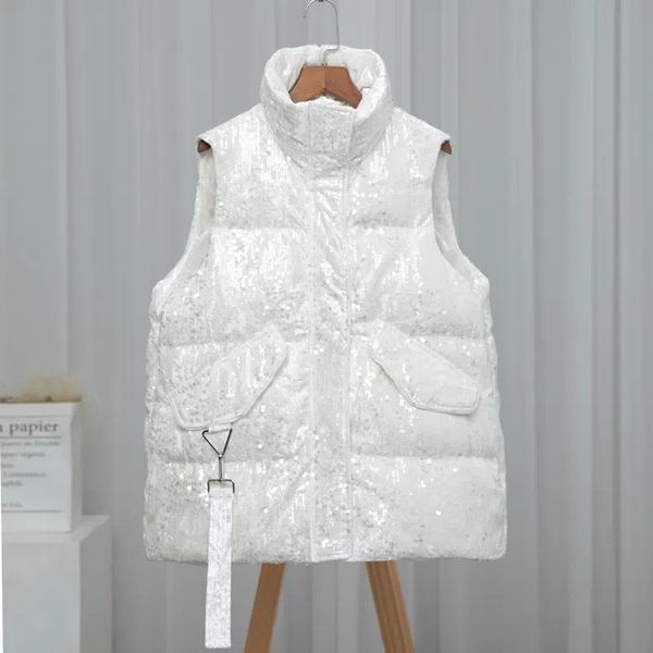 leather women's 2022 new autumn winter sequined down vest female loose casual outerwear waistcoat, Black
leather women's 2022 new autumn winter sequined down vest female loose casual outerwear waistcoat, Black
