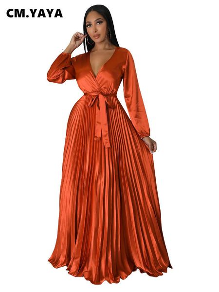 casual dresses cm.yaya vintage women wrap v-neck sashes waist pleated maxi dress autumn winter ins big swing night party club long dresses 2, Black;gray
casual dresses cm.yaya vintage women wrap v-neck sashes waist pleated maxi dress autumn winter ins big swing night party club long dresses 2, Black;gray