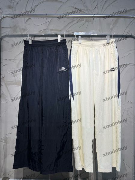 xinxinbuy men designer pant summer paris panelled pants streetwear women apricot black s-2xl, Black;brown
xinxinbuy men designer pant summer paris panelled pants streetwear women apricot black s-2xl, Black;brown