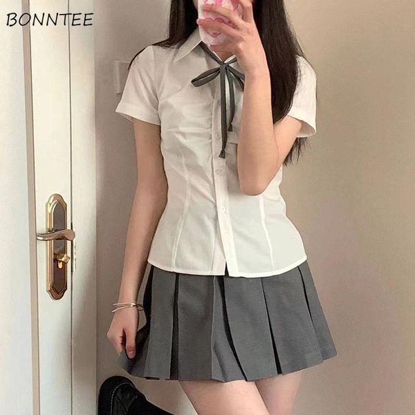 shirts shirts women solid preppy simple slim summer short sleeve chic folds leisure female korean style allmatch new design clothing, White
shirts shirts women solid preppy simple slim summer short sleeve chic folds leisure female korean style allmatch new design clothing, White