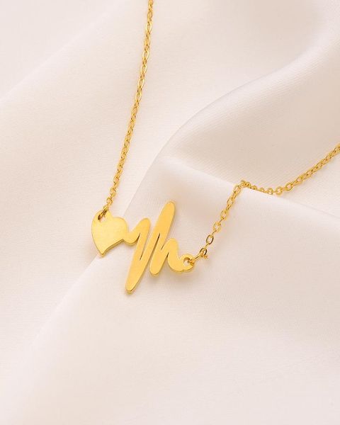 initial heartbeat necklace pendant heart fine 9k gf yellow gold couple ekg electro cardiogram rhythm chokers3987448, Silver
initial heartbeat necklace pendant heart fine 9k gf yellow gold couple ekg electro cardiogram rhythm chokers3987448, Silver