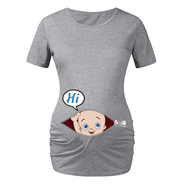maternity tees printed short sleeve maternity dress funny baby summer short sleeve t shirt black 230512, White
maternity tees printed short sleeve maternity dress funny baby summer short sleeve t shirt black 230512, White