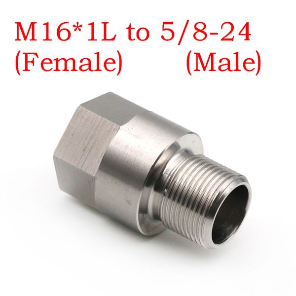 m16*1l female to 5/8-24 male fuel filter adapter stainless steel thread adapter solvent trap threads changer ss screw converter
m16*1l female to 5/8-24 male fuel filter adapter stainless steel thread adapter solvent trap threads changer ss screw converter