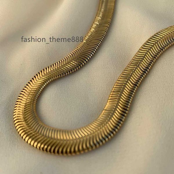 bold thick snake chain choker herringbone chain 18k gold plated necklace stainless steel flat snake chain, Silver
bold thick snake chain choker herringbone chain 18k gold plated necklace stainless steel flat snake chain, Silver