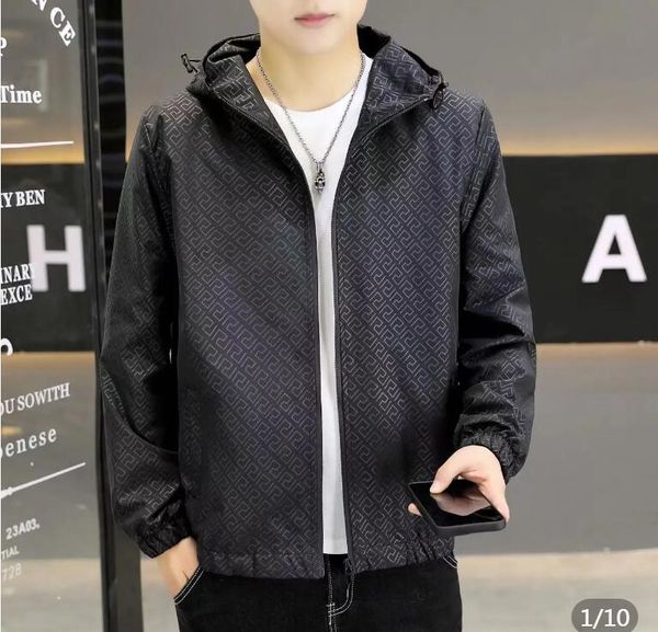 european station high-end spring hooded jacket loose oversized fashionable trend handsome casual men's jacket, Black;brown
european station high-end spring hooded jacket loose oversized fashionable trend handsome casual men's jacket, Black;brown