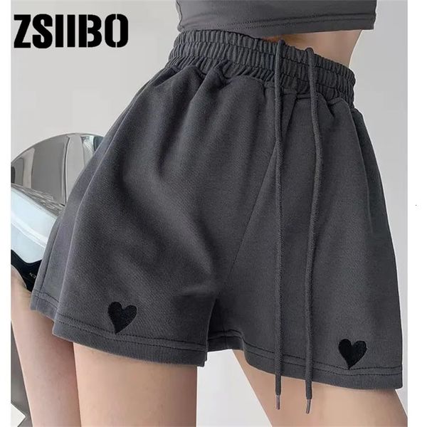 womens shorts love embroidery sports shorts womens summer loose casual widelegged highwaisted thin student threequarter pants 230511, White;black
womens shorts love embroidery sports shorts womens summer loose casual widelegged highwaisted thin student threequarter pants 230511, White;black