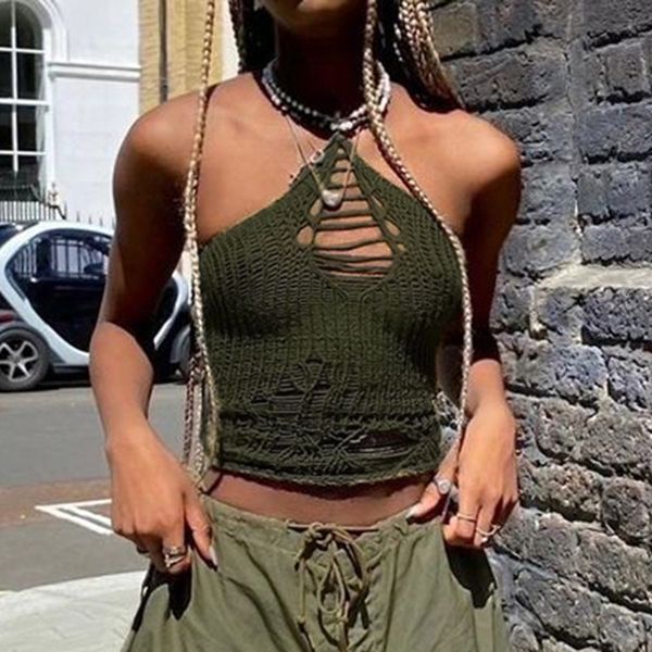 women's tanks camis 2022 summer fashion women's knitted hook flower hollow solid neck hanging strap open back slim fit spicy girl, White
women's tanks camis 2022 summer fashion women's knitted hook flower hollow solid neck hanging strap open back slim fit spicy girl, White