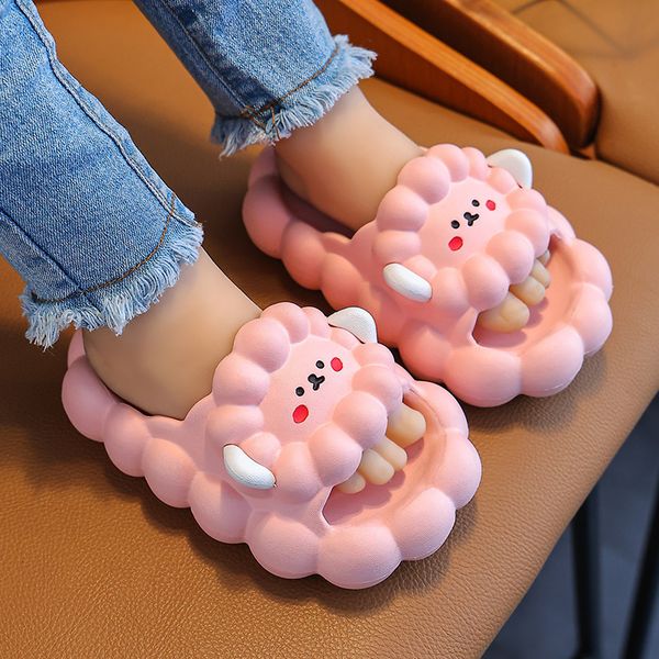 slipper summer children' solid slippers cute animals sheep prints soft non-slip slippers home bathroom beach kids shoes for boys girls, Black;grey
slipper summer children' solid slippers cute animals sheep prints soft non-slip slippers home bathroom beach kids shoes for boys girls, Black;grey